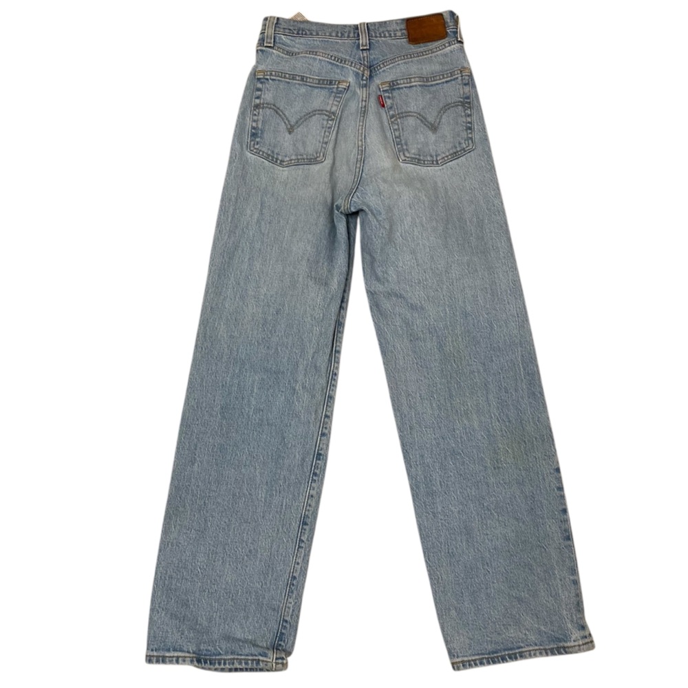 Levi’s Ribcage Straight Light Wash Denim Jeans, Button Fly, Women’s Size 25 - Picture 8 of 15